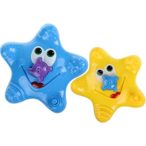 N192 Free shipping Baby bathing water swim baby playing water electric rotating shower starfish water spray toys