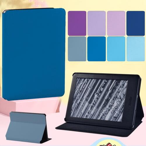 Solid Color Tablets Case for Amazon Kindle EReader Paperwhite 1 2 3 4 /Kindle (8th Gen/10th Gen) Drop Resistance Cover Case +pen