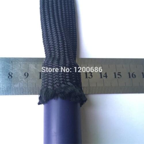 5M soft cotton Nylon Sleeve 4/6/8/10/12/14/16/18mm Wire Cable Protecting Nylon Braided High Density wire protection black color