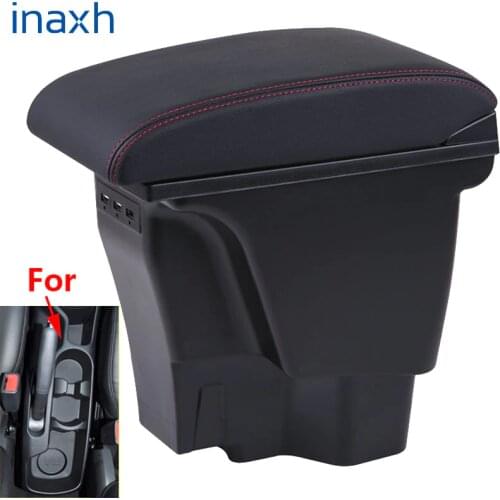 For KIA Rio 3 K2 Armrest Box 2012 2015 2014 2013 2012 Organizer Leather Auto Cup Holder Accessories Easy to install USB