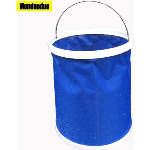 Monduoduo Portable Folding Bucket Collapsible Multifunctional Folding Outdoor Bucket Basin for Camping Hiking Travelling XCST