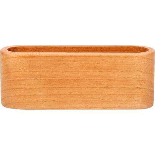 PPYY-Wooden Business Card Holder Beech Business Card Holder Office Storage Box Business Card Holder Storage Box
