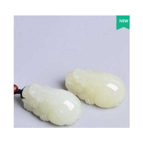 Natural Hetian jade three-dimensional carving brave troops men and women pendants couples jade pendant natural