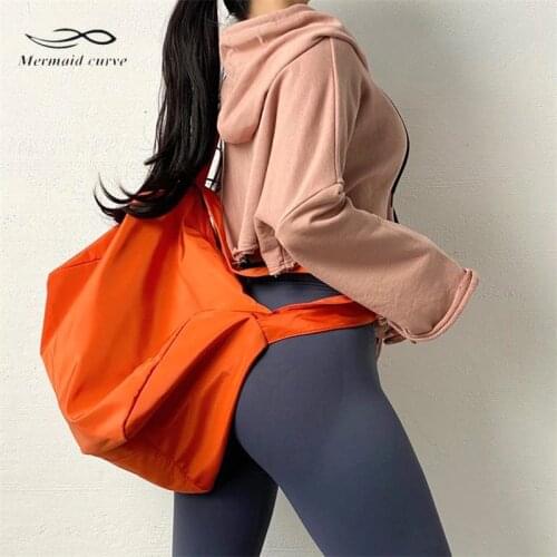 Mermaid Curve Professional Sports Backpack Female Portable Portable Fitness Bag Large Capacity Waterproof Yoga Training Bag