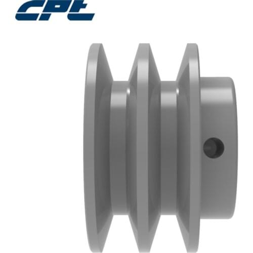 CPT 2BK30 v belt sheave pulley, Cast Iron, B Belt Section, 2 Grooves, 3.15"OD, bore 1/2", 5/8", 3/4", 7/8", 1", 1-1/8", 1-3/8"