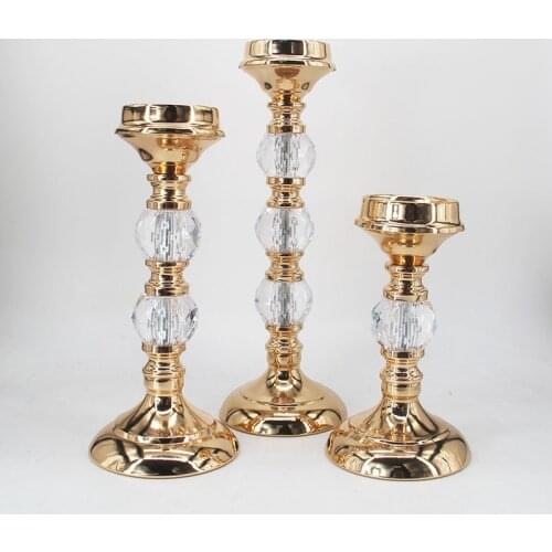 Pillar Candle Holders Tealight Metal Candlesticks Wedding Home Living Room Table Centerpieces Christmas Decoration for Home
