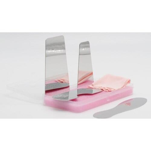 Dental Product 4Pcs Stainless Steel Orthodontic Intraoral Photographic Mirrors For Dentistry Clinic