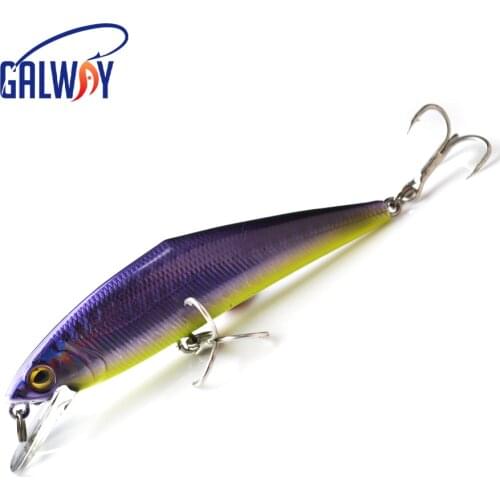 Plastic Minnow 85MM 15G Fishing Lure Sinking Wobbler Minnow Depth 0.5-1.5m Artificial Hard Bass Pike Bait Fishing Tackle