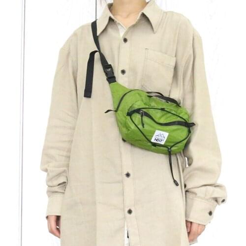 Outdoor Unisex Simple Chest Bag Portable Casual Waist Bag Cordura Waterproof and Water-resistant