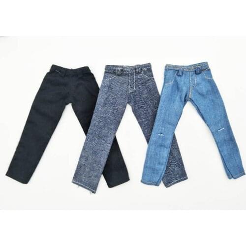High Quality 1/6 Doll Clothes Jeans Pants For Ken Doll Trousers For Barbies Boyfriend Ken Prince Male Doll Casual Wear Gifts