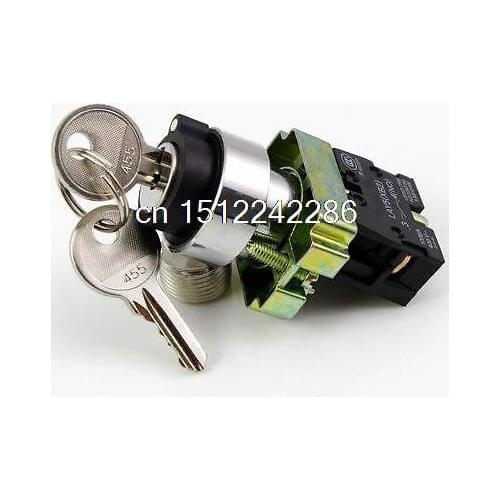XB2BG61C 1N O 2Positions Momentary Key Select Selector Switch Replaces Tele