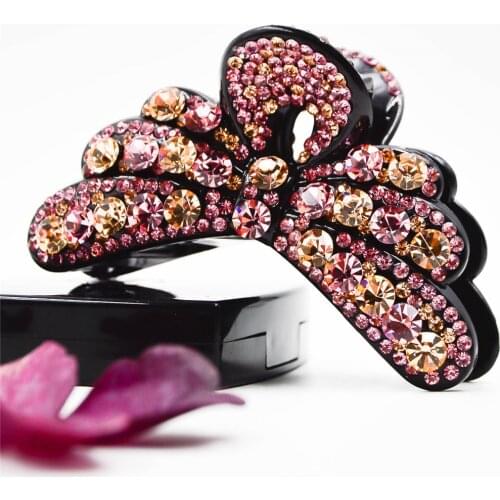 Butterfly Hair Clip crystal Rhinestone hair Claw hair pin Clamp high end hair Accessories female gifts