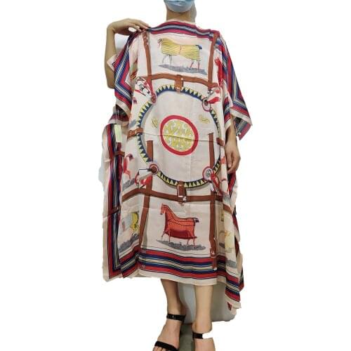 Summer Bohemian 2021 Muslim Abaya Midi Kaftan Maxi Dresses For Women Length 100 CM X Bust 100 Cm African Women Abaya Clothes