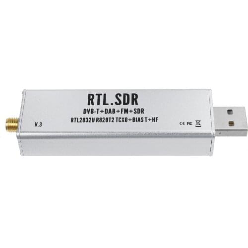 0.1MHz-1.7GHz TCXO RTL SDR Receiver R820t2 USB RTL-SDR Dongle with 0.5ppm TCXO SMA MJZSEE A300U Tester