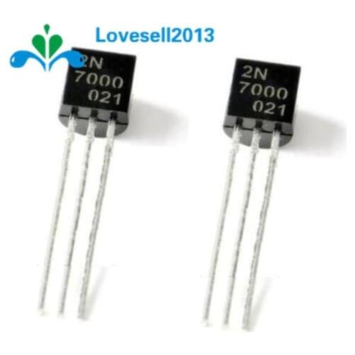 10PCS 2N7000 TO-92 MOSFET N-CHANNEL 60V 0.2A Transistor
