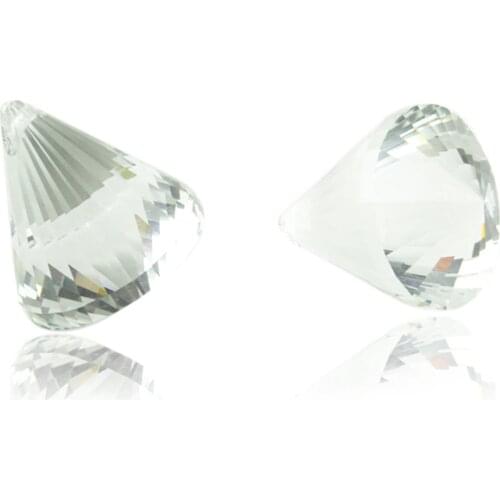 100PCS/Lot 50mm Clear Crystal Ball Diamond Drop Faceted Chandelier Pendant Bead Strand Pendant DIY Home Decoratio