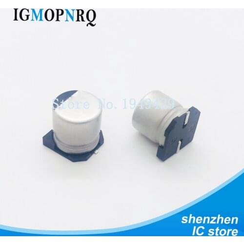 130PCS/LOT 1uF-220uF SMD Aluminum Electrolytic Capacitor Assorted Kit Set, 13values*10pcs=130pcs Samples Kit