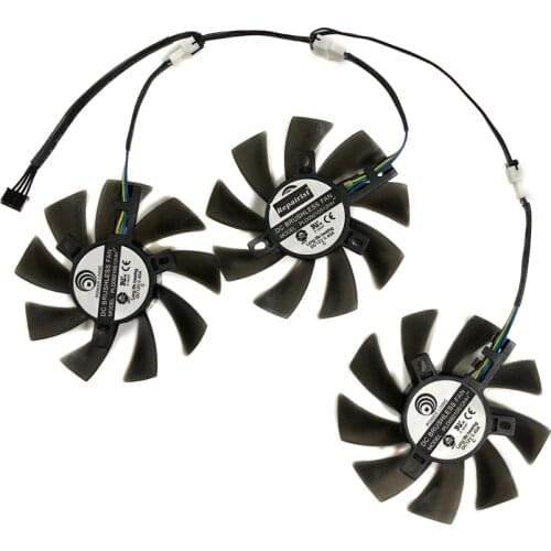 3pcs/set PLD09210S12HH GTX1070/1080 GPU Cooler Fan For MSI GeForce GTX 1070 DUKE 8G OC GTX1080 DUKE 8G Graphics Card Cooling