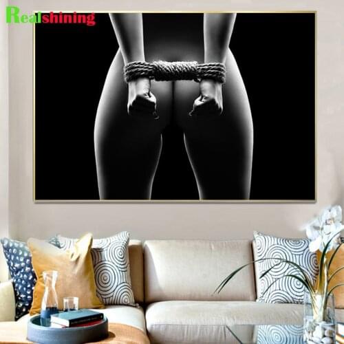 5D diamond Painting Sexy woman body art rhinestone of pictures diamond mosaic 5d art 3d diy handmade round drill decor N2065