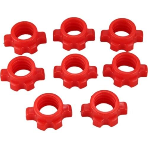 8PCS Dumbbell Nut,Dumbbell Rod Nut,Spinlock Collars for Barbells Bars Training Sports Accessories