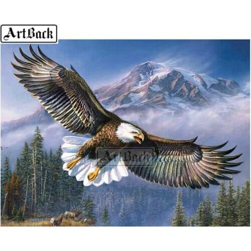 Hot Sell 5d diy Diamond Painting "Eagle" Full Square / Round Drill Animal Diamond Embroidery 3D Rhinestone Mosaic Home Decor