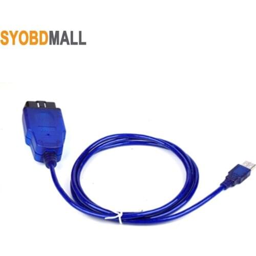 Car OBD16Pin Connector Automobile 12V Obd Assembled Male Plug Adapter OBD2 Fingerprint Shell with USB Interface Diagnostic Cable