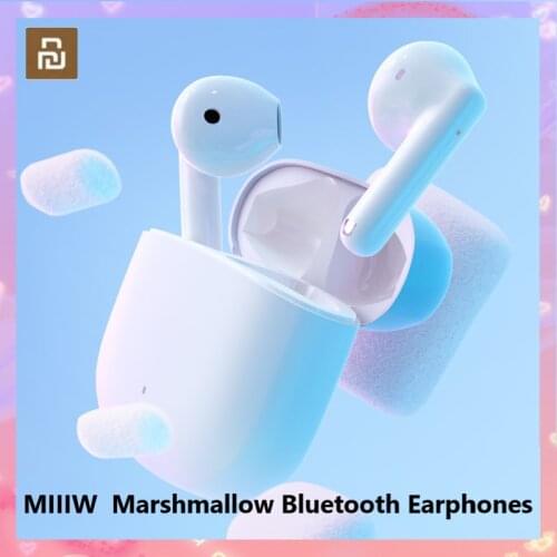Xiaomi MIIIW Marshmallow Bluetooth Earphones White Ultra-small Body Comfortable In-ear13mm Large Dynamic Coil