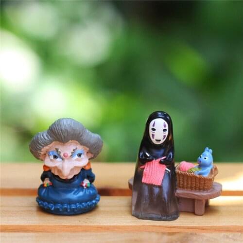 Figurine Spirited Away DIY Chihiro Yubaba no face man Toy Action Figures Doll Juguete Birthday Gift