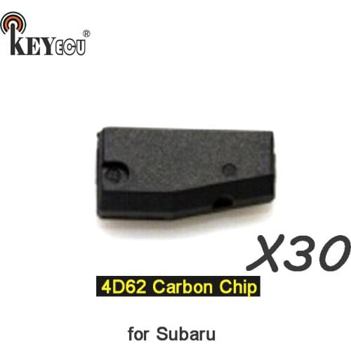 KEYECU 30x 4D62 Chip Transponder Remote key Chip Car key Carbon Chip for Subaru