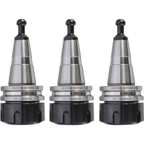 3PCS metal ISO30 ER32 50 Balance Collet Chuck G2.5 24000rpm CNC Toolholder