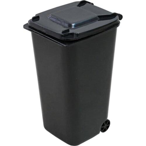 Multifunctional Pen Holder Desktop Clamshell Debris Bucket Mini Plastic Storage Bucket Small Capacity Trash Can Office Home