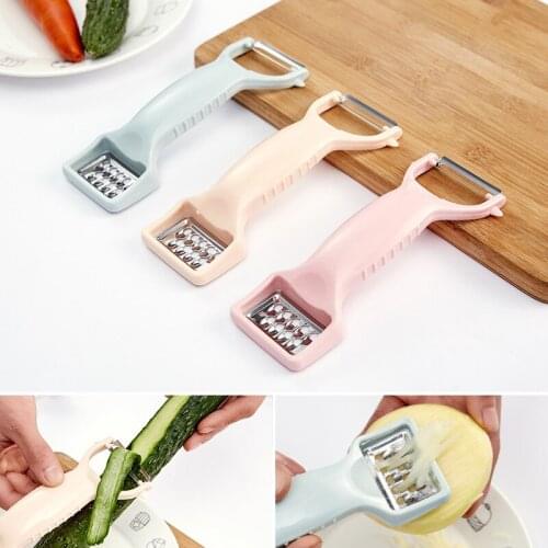 Multifunctional Fruit and Vegetable Peeling Knife Double-head Stainless Steel Potato Carrot Peeler Scraper Kitchen Tool