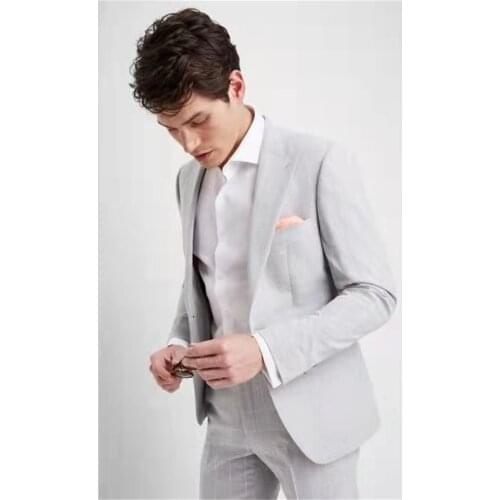 Newest Design Men Suit Blue Peak Lapel Bridegroom Best Man Evening Tuxedo 3 Piece(Blazers+Pant+Vest) Custom Made Wedding For Man