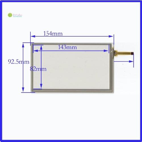 ZhiYuSun 154mm*93mm NEW6.2 inch 4 line touch screen panel Compatible 154*93 Sensor glass