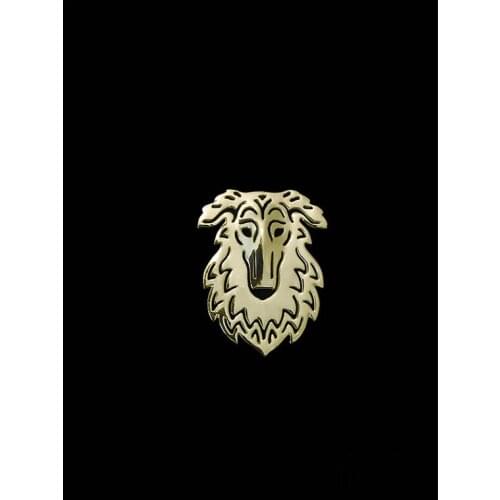 New Design Classic cute Borzoi large brooches for women plated silver fashion jewelry