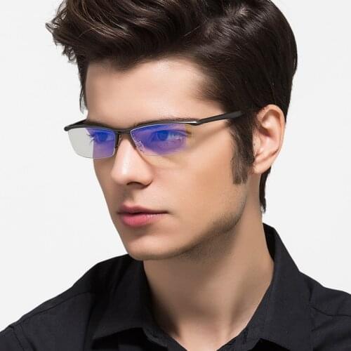 2020 Glasses Aluminum Computer Goggles Anti Blue light Fatigue Radiation-resistant Mens Glasses Optical Eyeglasses Frame