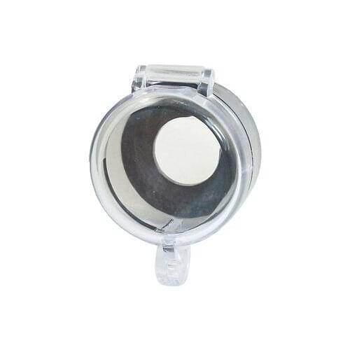Clear 22mm Plastic Cylinder Push Button Switch Guard Protector Cover