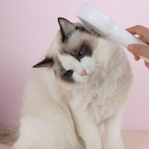 Pet Comb Brush Removal Comb Grooming Cats Hair Remove Selfcleaning Flea Comb for Dogs Grooming Toll Automatic Hair Brush Trimmer