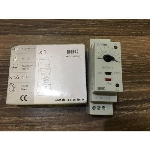 DHC time relay DHC19-Y star delta start time relay rail installation 220v-240v
