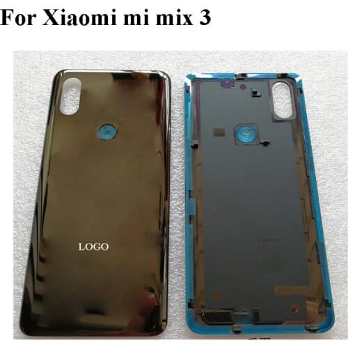 Blue Ceramics Back Glass Rear Cover For Xiaomi Mi MIX 3 Mix3 Battery Door Housing case back cover For Xiaomi Mi MIX 3 Mix3