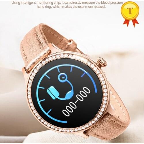 Ladies Sleep Monitor Health Sport smart band heart rate blood pressure monitoring IP68 waterproof smart bracelet For Android IOS