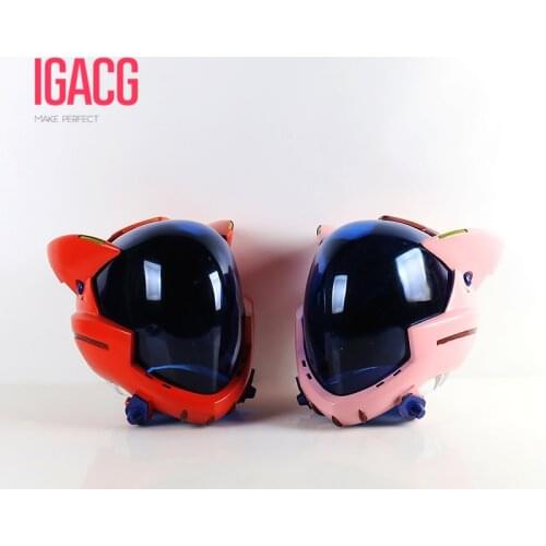 In Stock!!! Acrylic EVA Helmet For Cosplay Asuka Langley Soryu Helmet Ayanami Rei Mari Makinami Illustrious Masks Costume