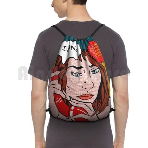 Mujeres Al Borde De Un Ataque De Nervios ( Pedro Almodóvar ) Backpack Drawstring Bags Gym Bag Waterproof Movie Film