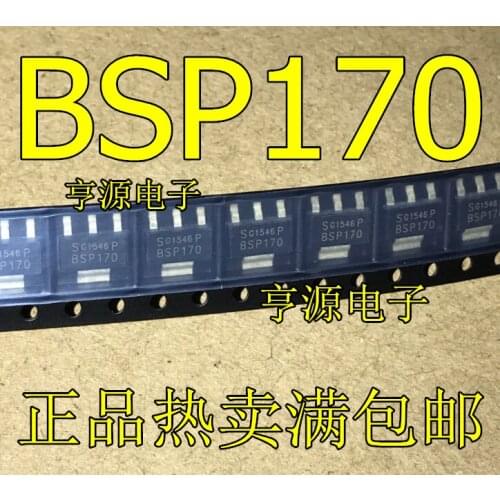 10pieces BSP170 BSP170P SOT223 SMD Tranaistor