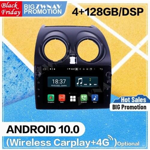 128G Carplay Android Screen Player For Nissan Qashaqai 2006 2007 2008 2009 2010 2011 2012 2013 GPS Radio Audio Stereo Head Unit