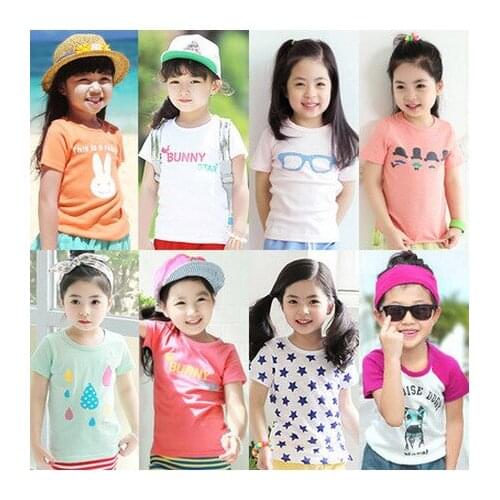 2020 summer Girls boys fashion t-shirts Baby print kids clothes cotton Tops&Tees kd 7 toddler