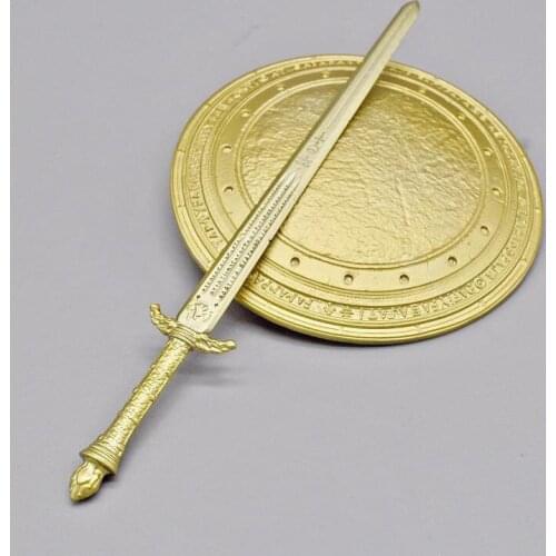 /6 Golden Shield Sword Set Model Scene Accessories Props Fit 12" Female Soldier Action Figure Dolls Amazing Woman