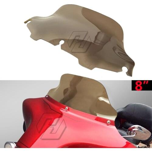 8" Motorcycle Windshield Windscreen Case for Harley Touring Electra Glide 1996-2013