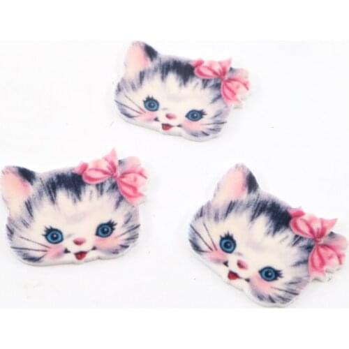 David accessories new arrival flower Unicorn snowman Acrylic planar Resin DIY Holiday Christmas Decorations Material,25Yc3134