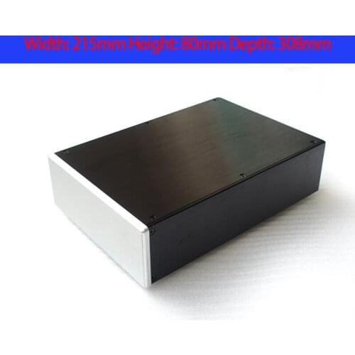 215*80*308mm STK208 All Aluminum Power Amplifier DCA Power Amplifier Case DIY Power Amplifier Case with Foot Power Base